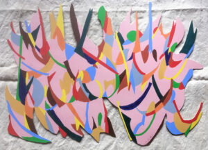 peinture abstraite colourée